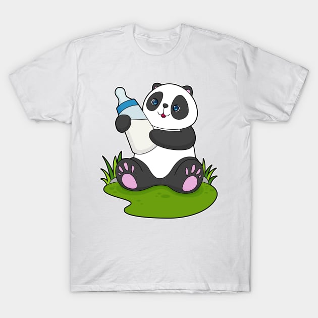 Panda Milk bottle T-Shirt by Markus Schnabel